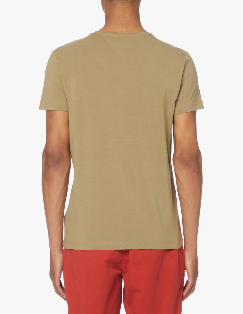 Tommy Hilfiger Roundneck t-shirt slim basic small logo - green - picture 3 Tommy Hilfiger Roundneck t-shirt slim basic small logo - green - picture 3