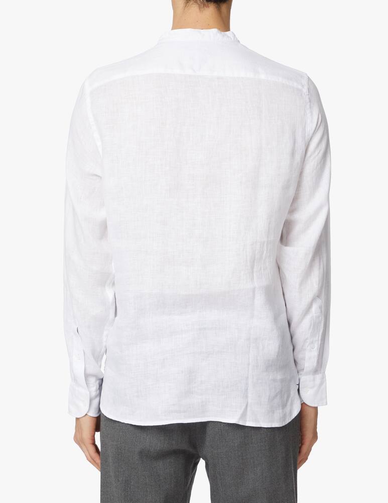 rinascente Tommy Hilfiger Camicia manica lunga regular 100% lino - bianco
