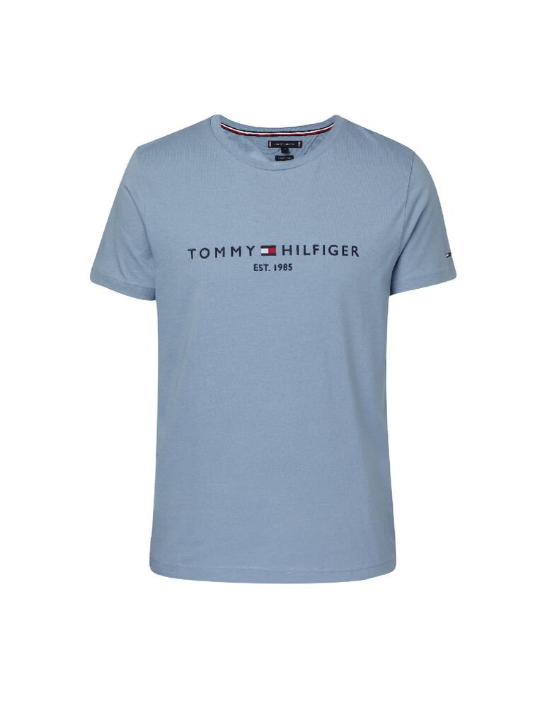 rinascente Tommy Hilfiger Maglietta girocollo logo basic - azzurro