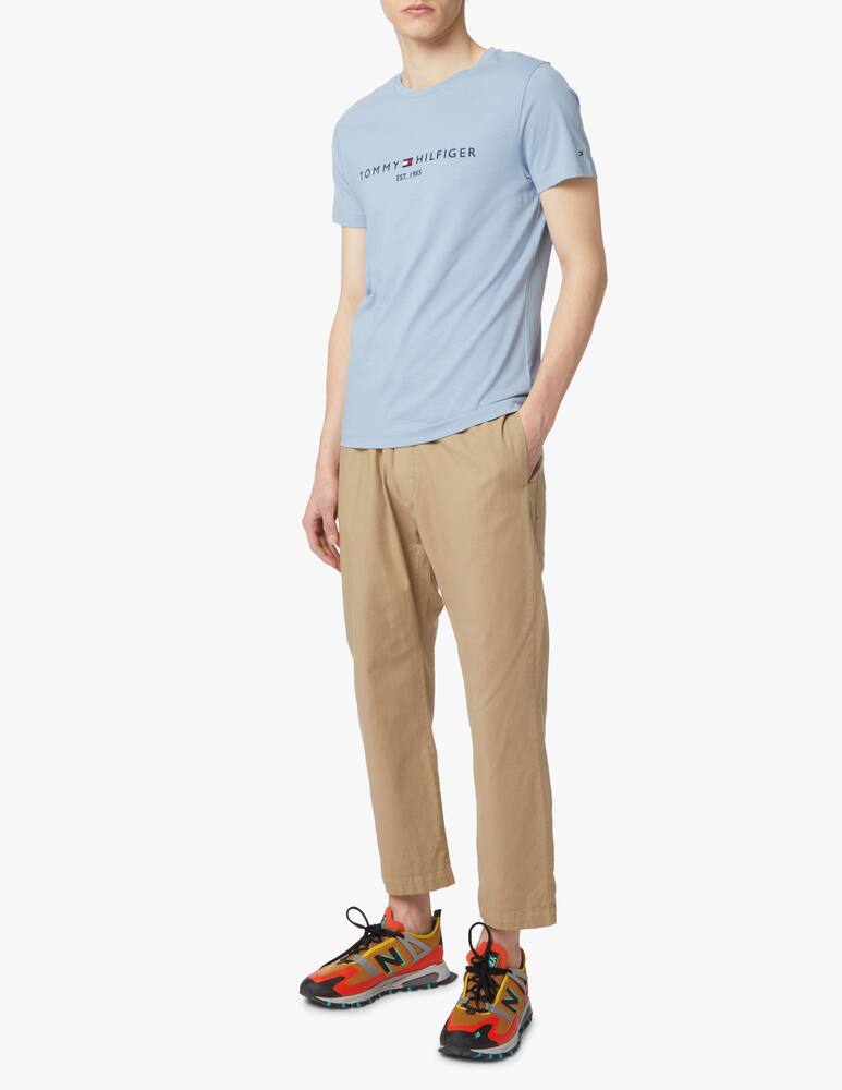 rinascente Tommy Hilfiger Maglietta girocollo logo basic - azzurro