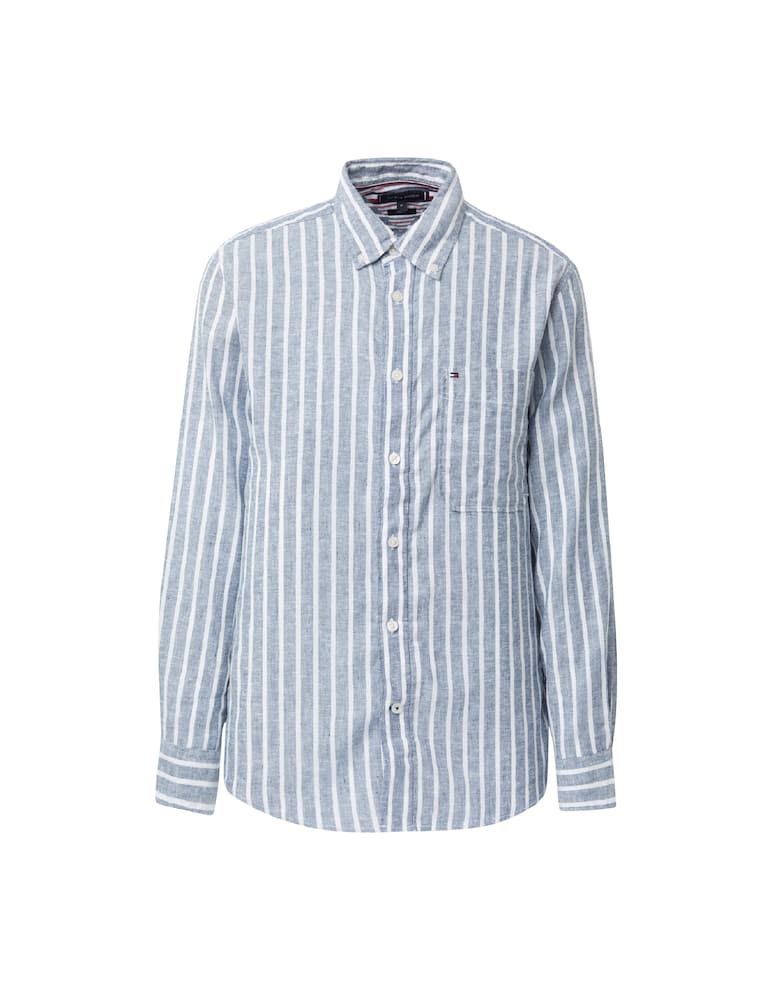 Tommy Hilfiger Linen mix striped shirt - multi - picture 5 Tommy Hilfiger Linen mix striped shirt - multi - picture 5