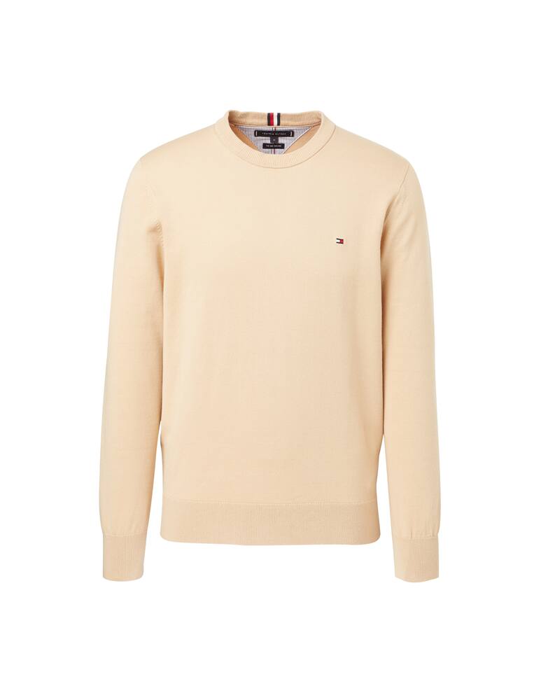 rinascente Tommy Hilfiger Cotton roundneck sweater - beige