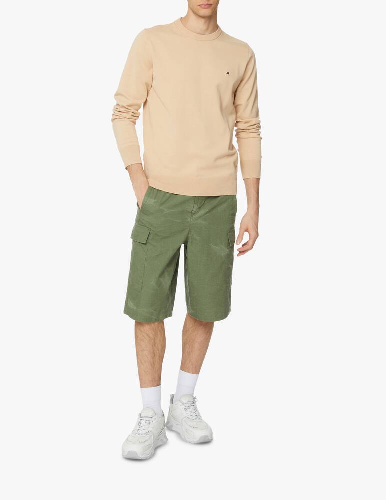 rinascente Tommy Hilfiger Cotton roundneck sweater - beige