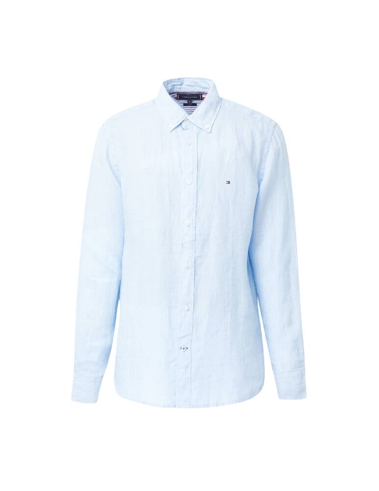 rinascente Tommy Hilfiger Linen regular shirt - light blue