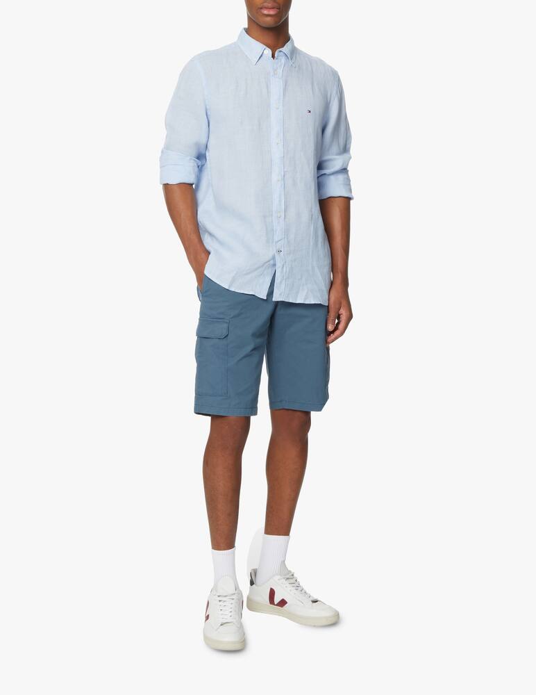 rinascente Tommy Hilfiger Linen regular shirt - light blue