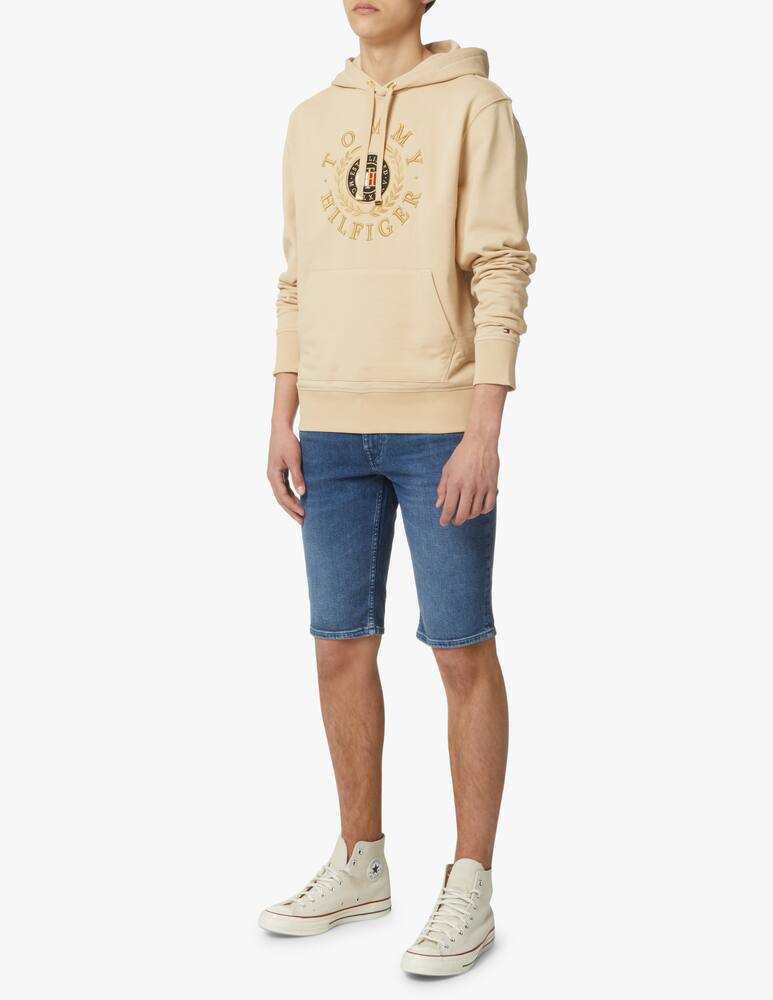 rinascente Tommy Hilfiger Felpa con cappuccio logo circle icon - beige