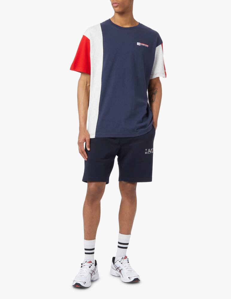 rinascente Tommy Hilfiger Bermuda in felpa con logo quadrato - blu