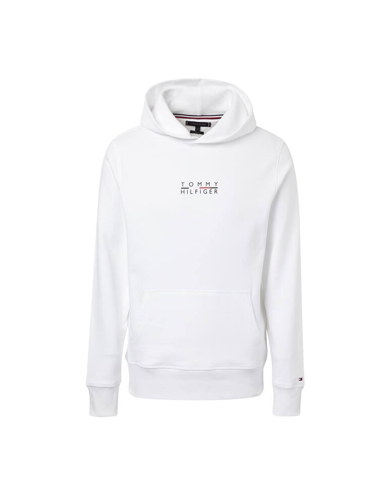 rinascente Tommy Hilfiger Felpa con cappuccio logo quadrato - bianco