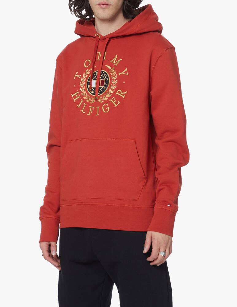 rinascente Tommy Hilfiger Circle icon logo hoodie - red
