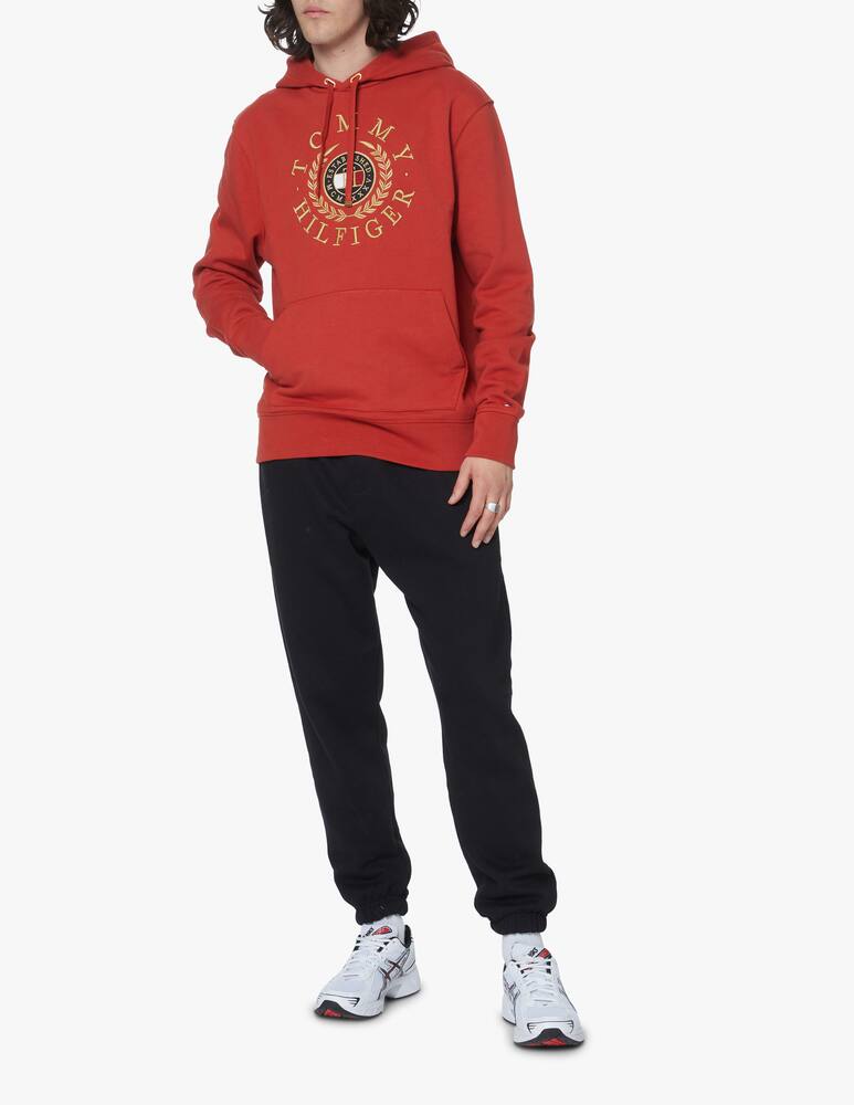 rinascente Tommy Hilfiger Circle icon logo hoodie - red