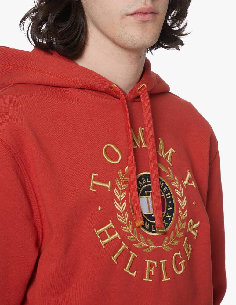 rinascente Tommy Hilfiger Circle icon logo hoodie - red