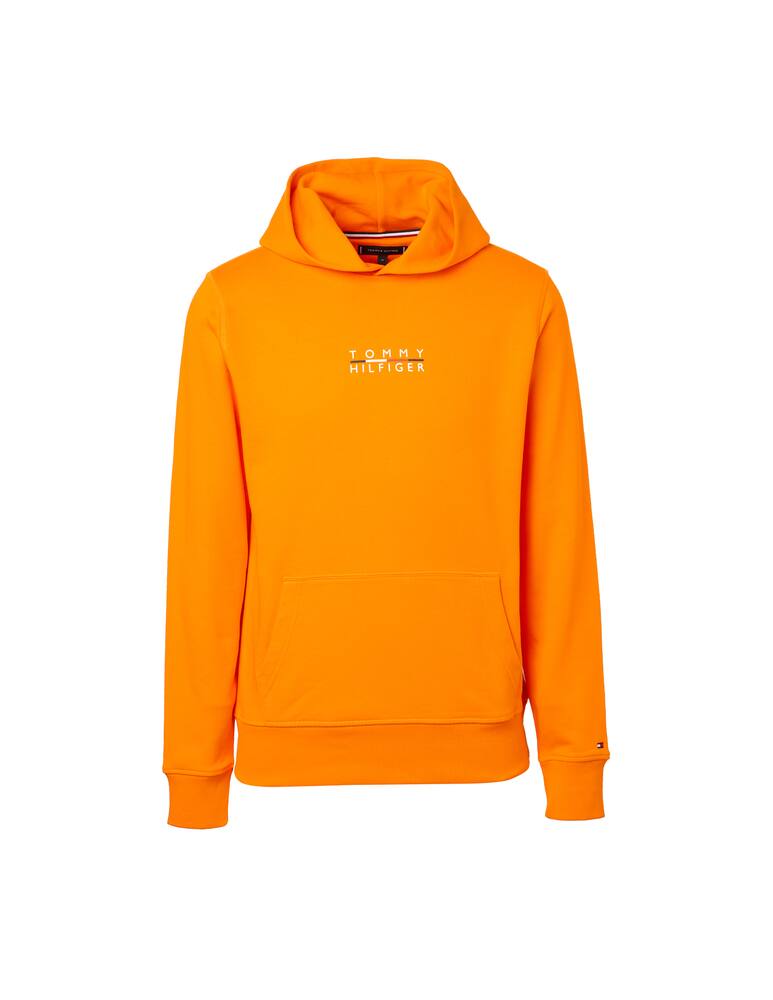 rinascente Tommy Hilfiger Felpa con cappuccio logo square - arancione