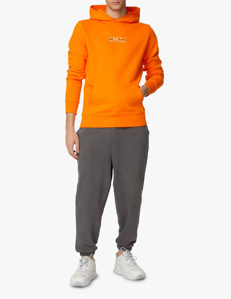 rinascente Tommy Hilfiger Felpa con cappuccio logo square - arancione