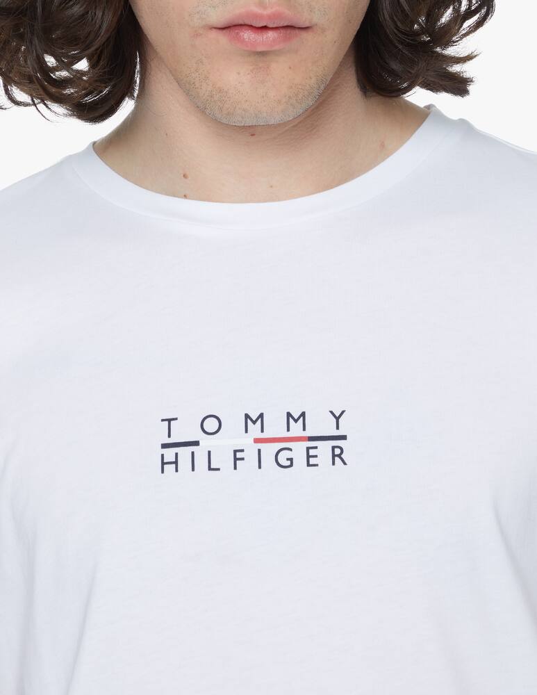 rinascente Tommy Hilfiger Maglietta girocollo logo quadrato - bianco