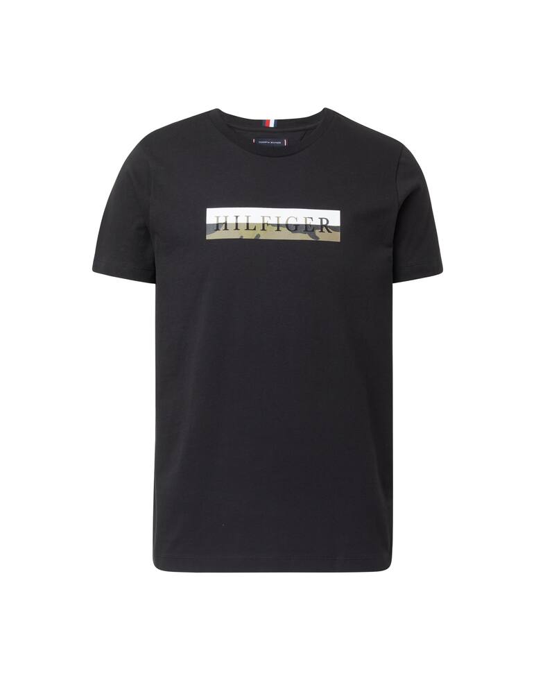 rinascente Tommy Hilfiger T-shirt camo lettering - black