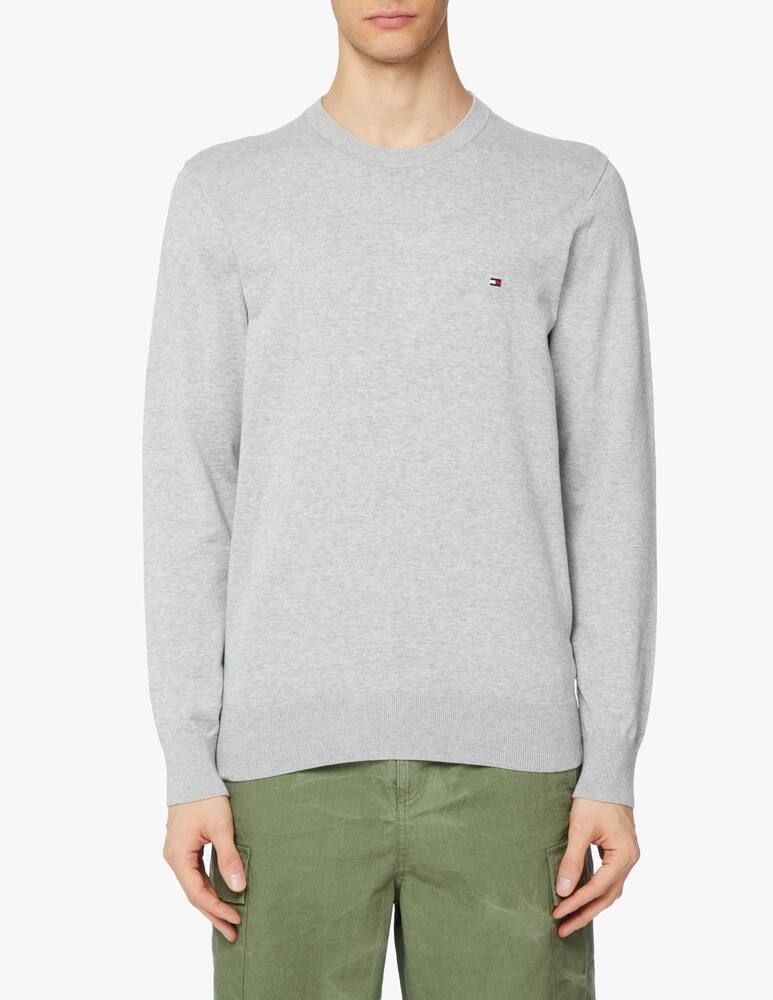 rinascente Tommy Hilfiger Cotton roundneck sweater - grey