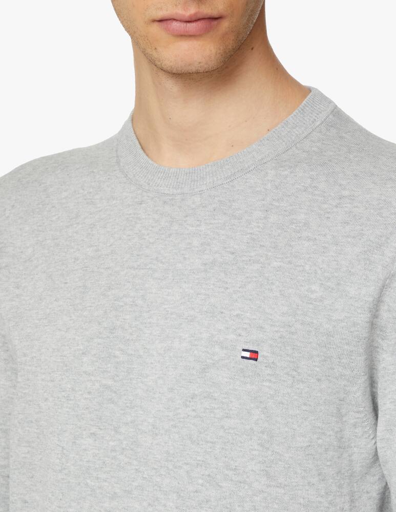 rinascente Tommy Hilfiger Cotton roundneck sweater - grey