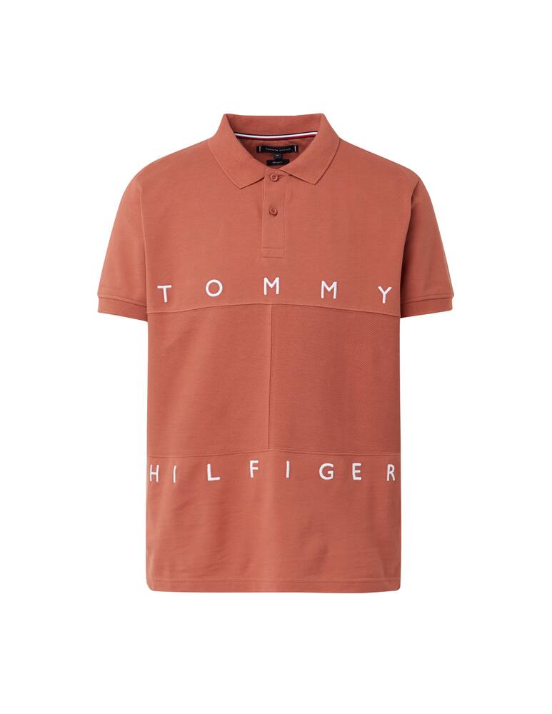 rinascente Tommy Hilfiger Polo manica corta large flag - arancione