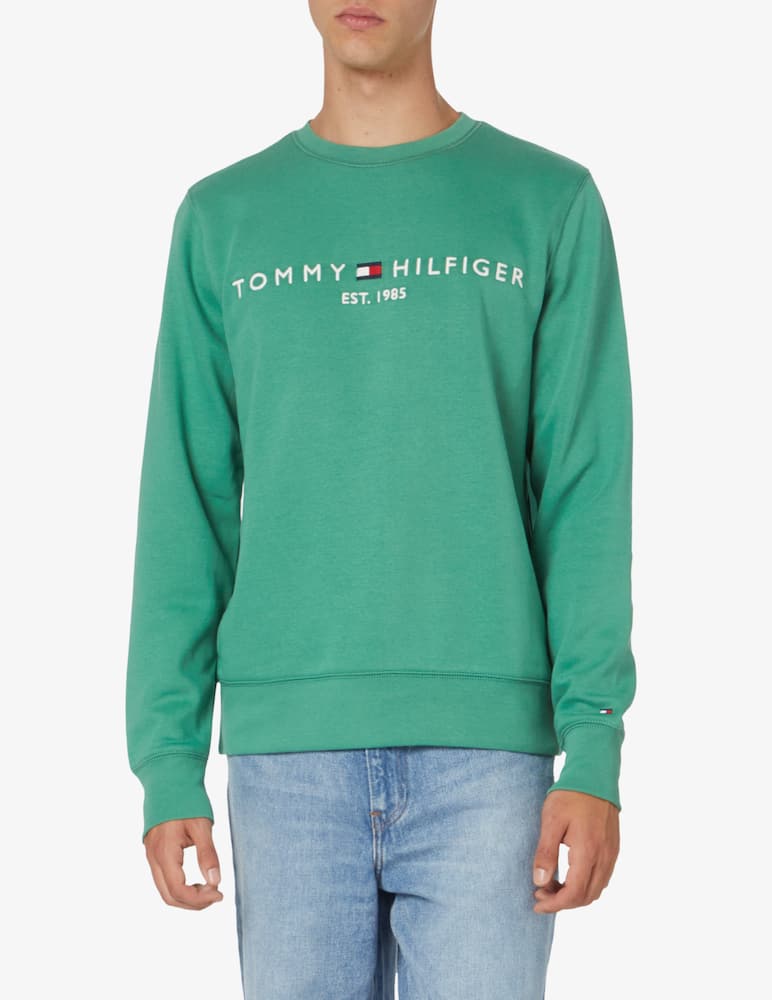Tommy Hilfiger Logo lettering sweatshirt - Green - picture 1 Tommy Hilfiger Logo lettering sweatshirt - Green - picture 1