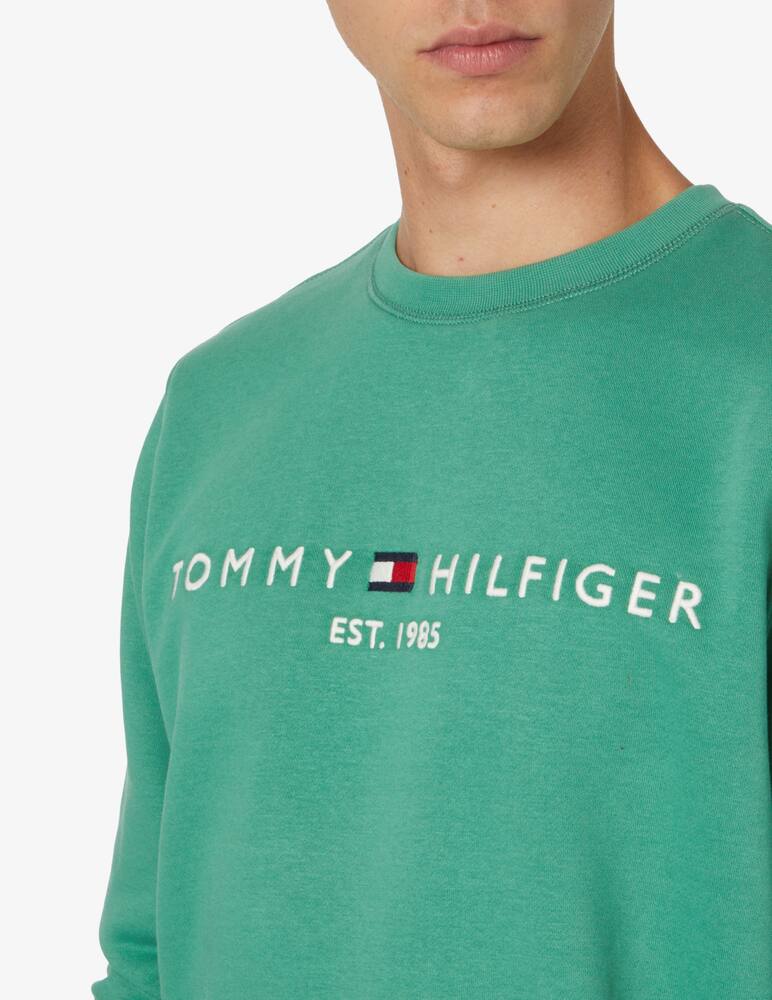 rinascente Tommy Hilfiger Felpa girocollo logo scritta - Verde