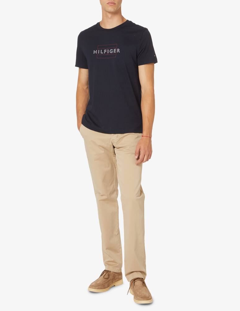 Tommy Hilfiger Pantalone chino denton satin - Beige - immagine 1 Tommy Hilfiger Pantalone chino denton satin - Beige - immagine 1