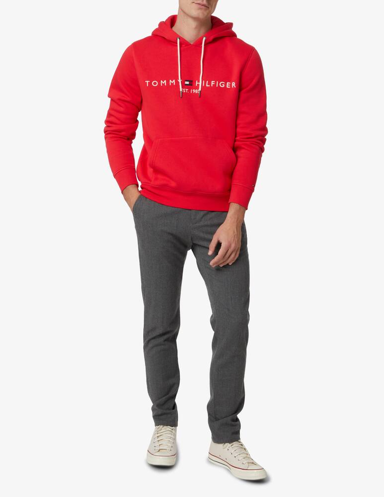 rinascente Tommy Hilfiger Felpa con cappuccio logo scritta - Rosso