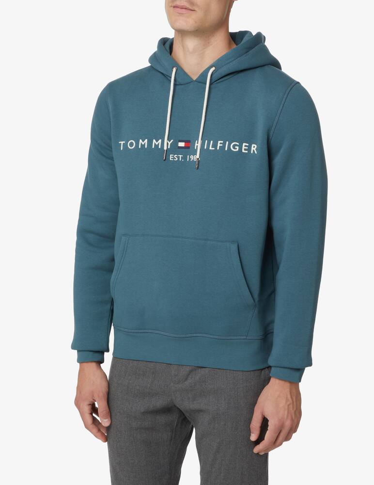 rinascente Tommy Hilfiger Logo lettering hoodie - Blue