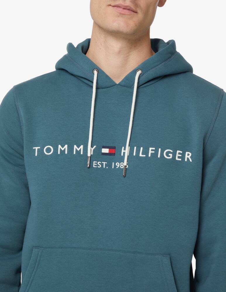 rinascente Tommy Hilfiger Logo lettering hoodie - Blue
