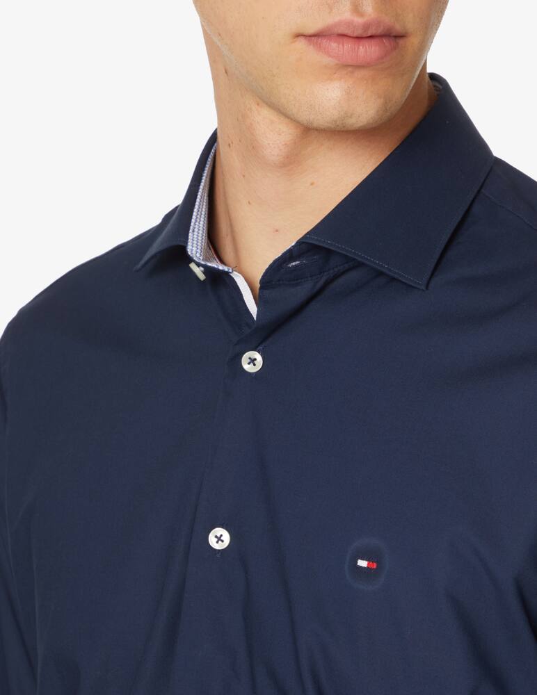 rinascente Tommy Hilfiger Popeline slim shirt - navy