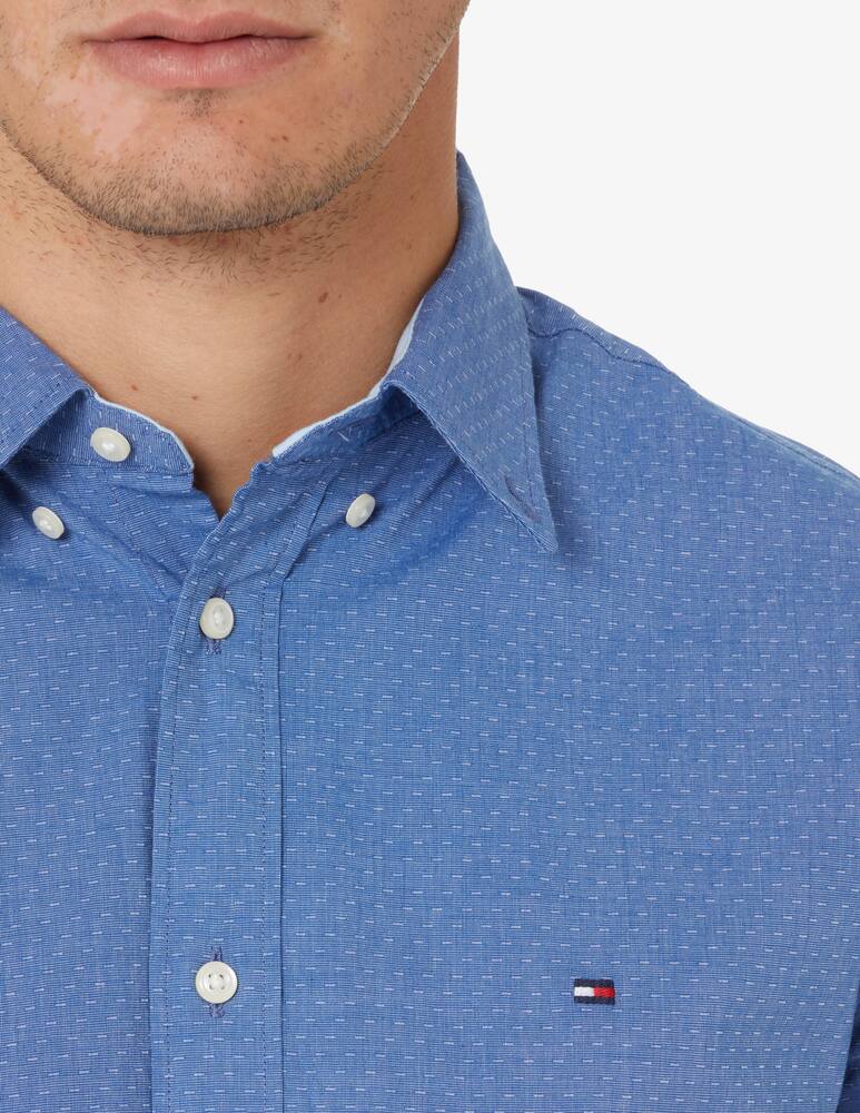 rinascente Tommy Hilfiger Dobby fil a fil shirt - Blue