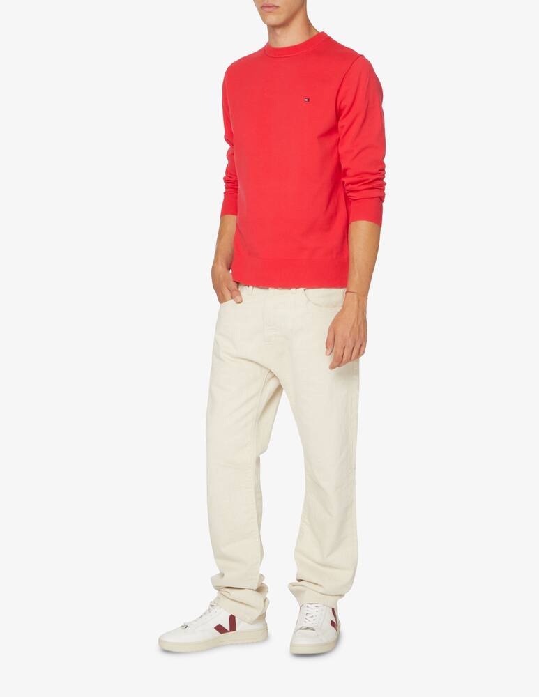 rinascente Tommy Hilfiger Basic pima cotton sweater - Red