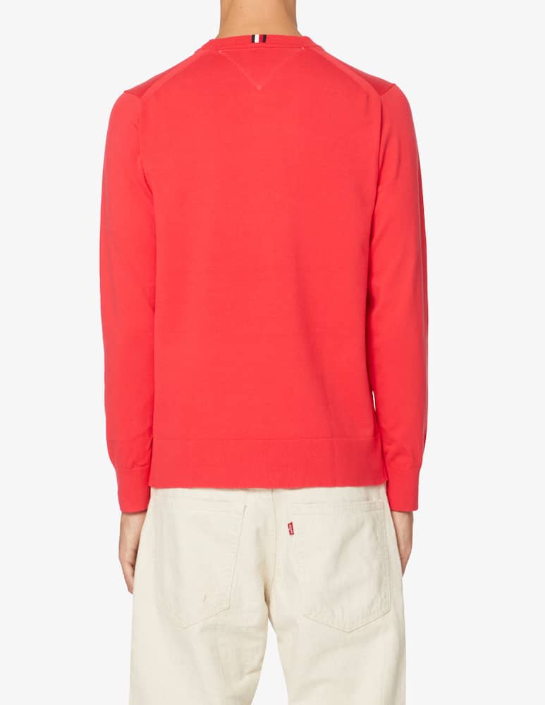 rinascente Tommy Hilfiger Basic pima cotton sweater - Red