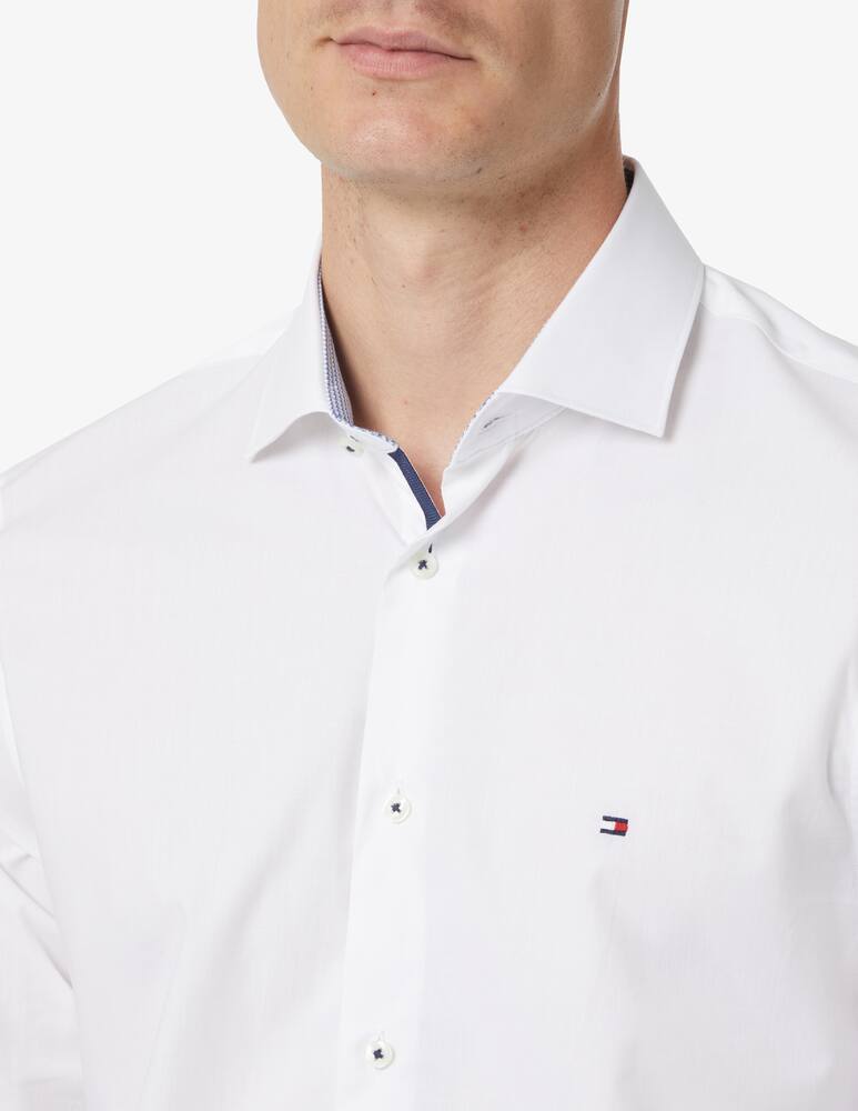 rinascente Tommy Hilfiger Camicia slim fit in popeline - bianco