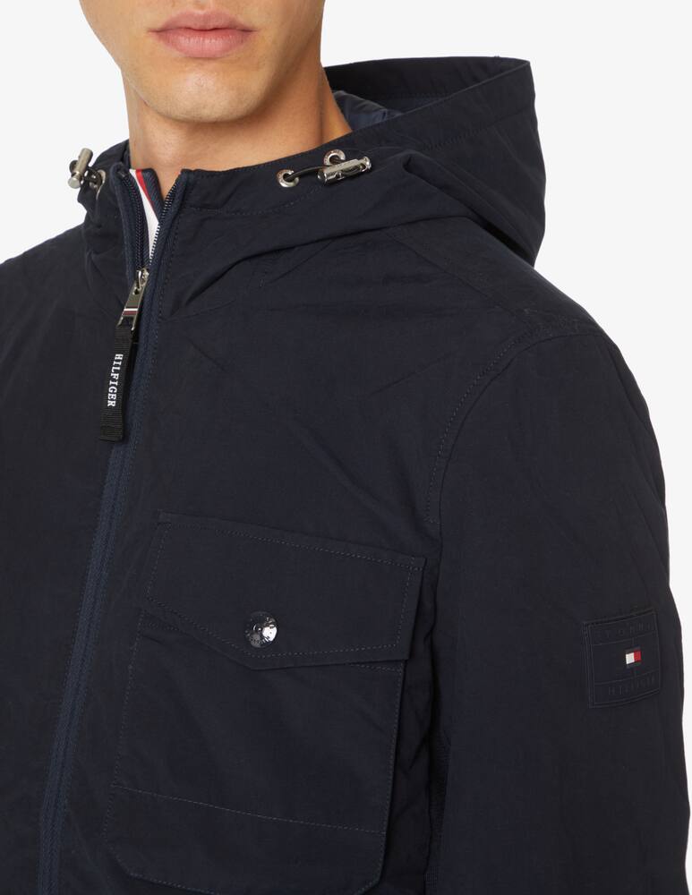 rinascente Tommy Hilfiger Giacca con cappuccio in cotone - Blu