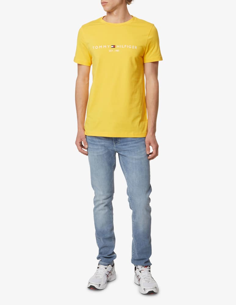 rinascente Tommy Hilfiger Maglietta manica corta logo scritta - Giallo