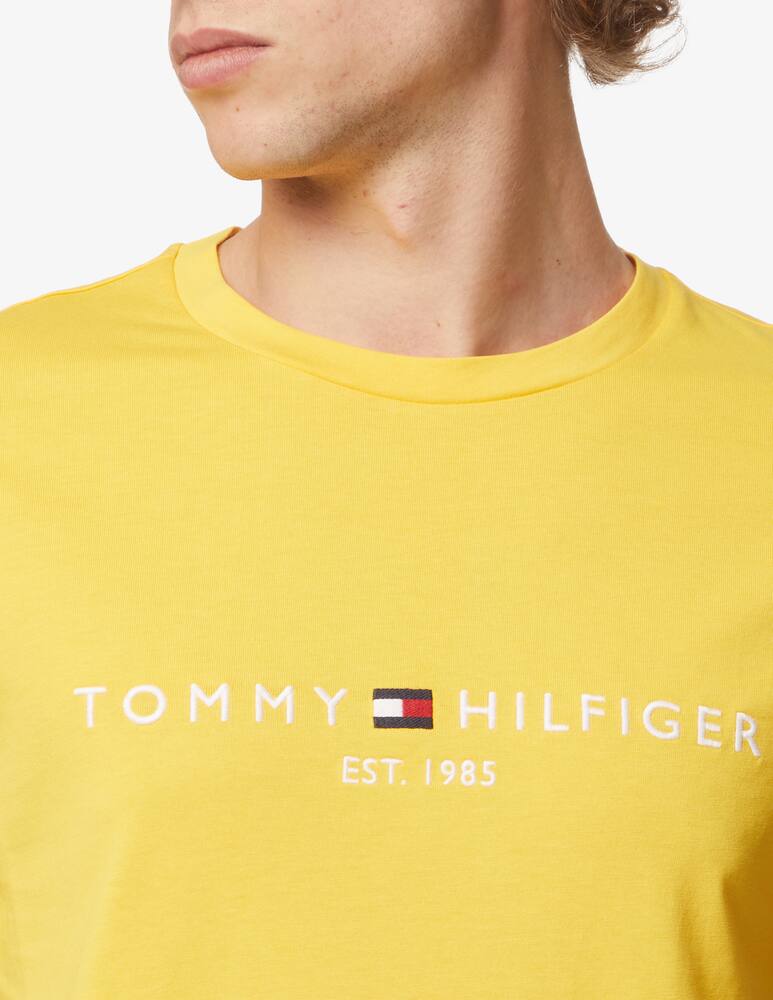 rinascente Tommy Hilfiger Maglietta manica corta logo scritta - Giallo