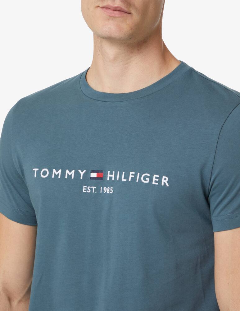 rinascente Tommy Hilfiger Maglietta manica corta logo scritta - Blu
