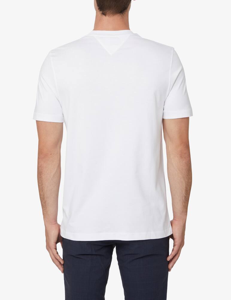 rinascente Tommy Hilfiger Maglietta manica corta flag rilievo ricamo - Bianco