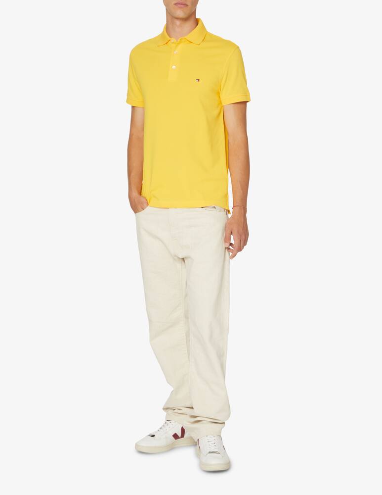 rinascente Tommy Hilfiger Polo manica corta slim stretch flag loghino - Giallo