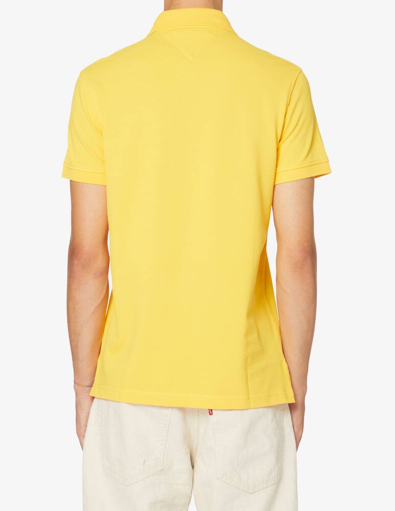 rinascente Tommy Hilfiger Polo manica corta slim stretch flag loghino - Giallo