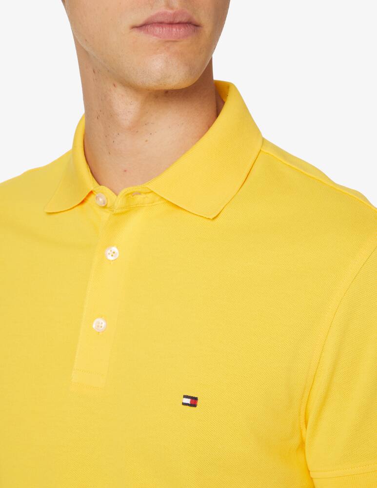 rinascente Tommy Hilfiger Polo manica corta slim stretch flag loghino - Giallo