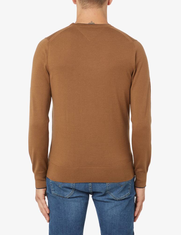 rinascente Tommy Hilfiger Maglia girocollo merino collo capovolto - Marrone