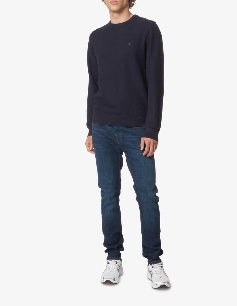rinascente Tommy Hilfiger Structured cotton sweater - Blue