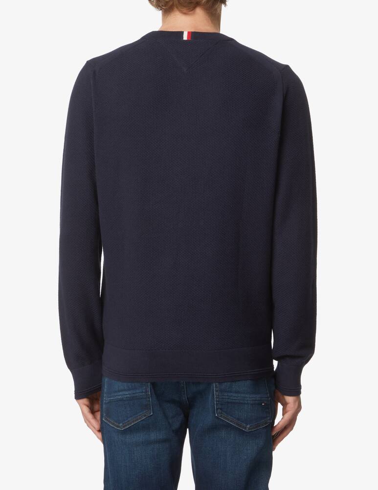 rinascente Tommy Hilfiger Structured cotton sweater - Blue
