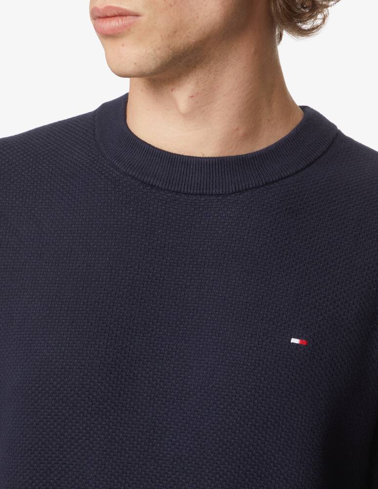 rinascente Tommy Hilfiger Structured cotton sweater - Blue