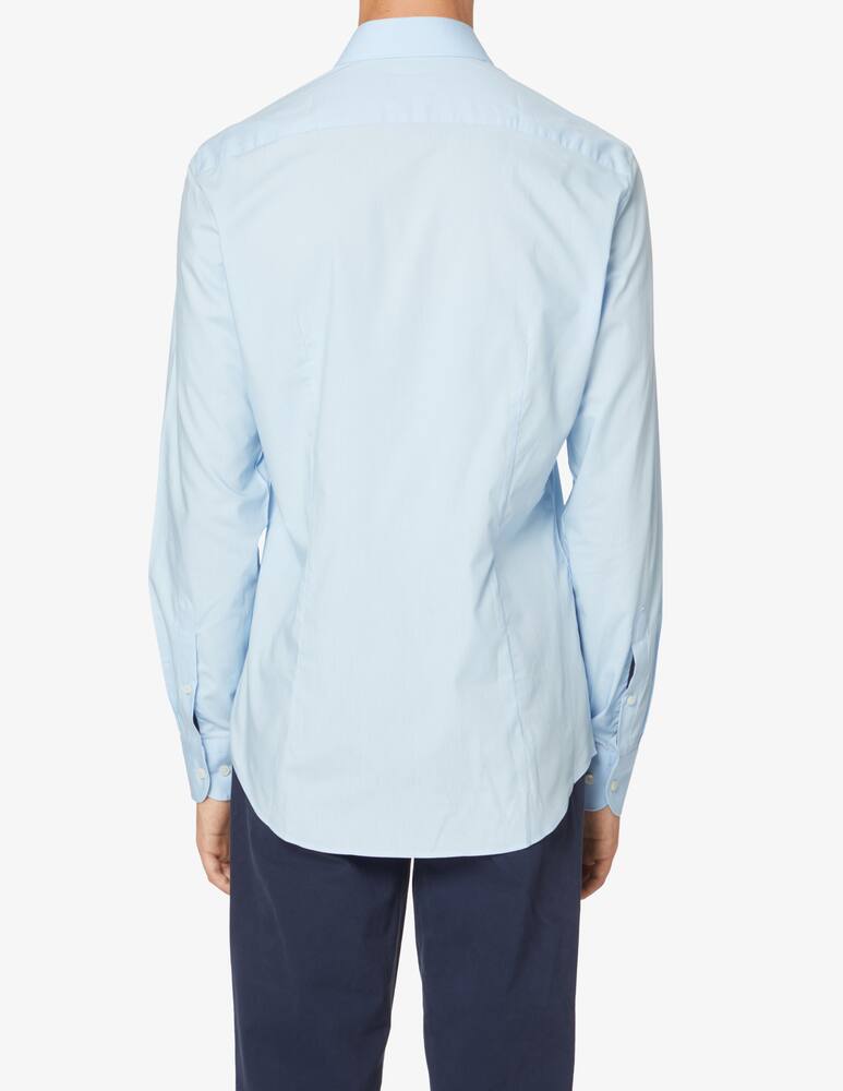 Tommy Hilfiger Camicia slim fit in popeline - blu - immagine 3 Tommy Hilfiger Camicia slim fit in popeline - blu - immagine 3