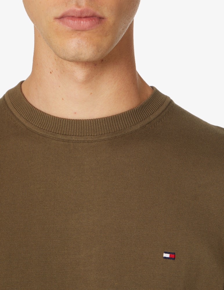 rinascente Tommy Hilfiger Basic pima cotton sweater - Green