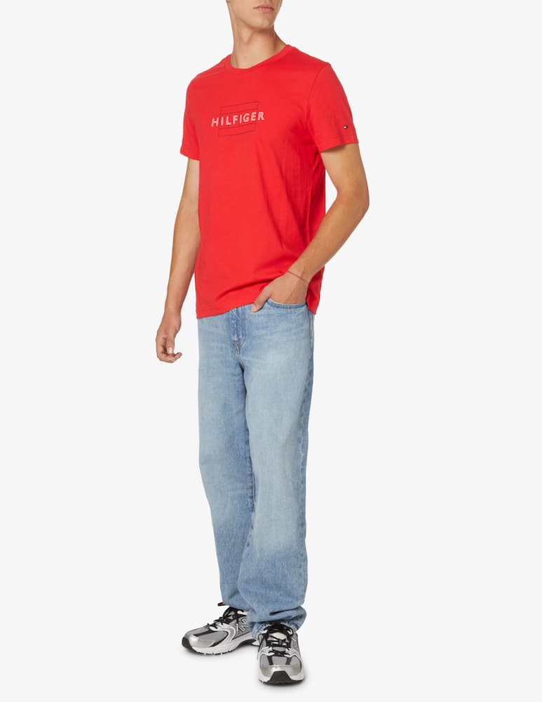 Tommy Hilfiger Linear flag logo t-shirt - Red - picture 2