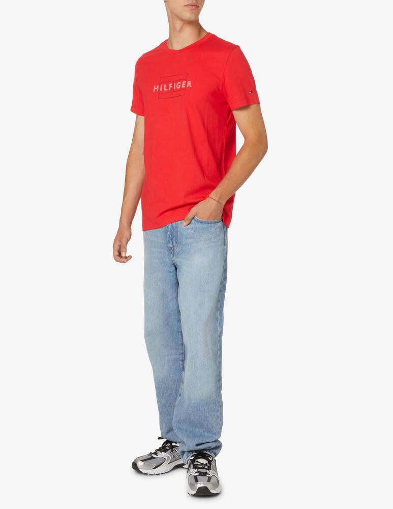 rinascente Tommy Hilfiger Linear flag logo t-shirt - Red