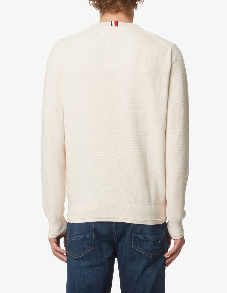 rinascente Tommy Hilfiger Structured cotton sweater - Beige